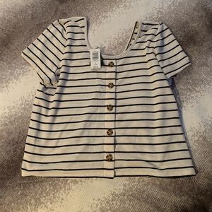 NWT Torrid striped top. Size 1. Crop style.